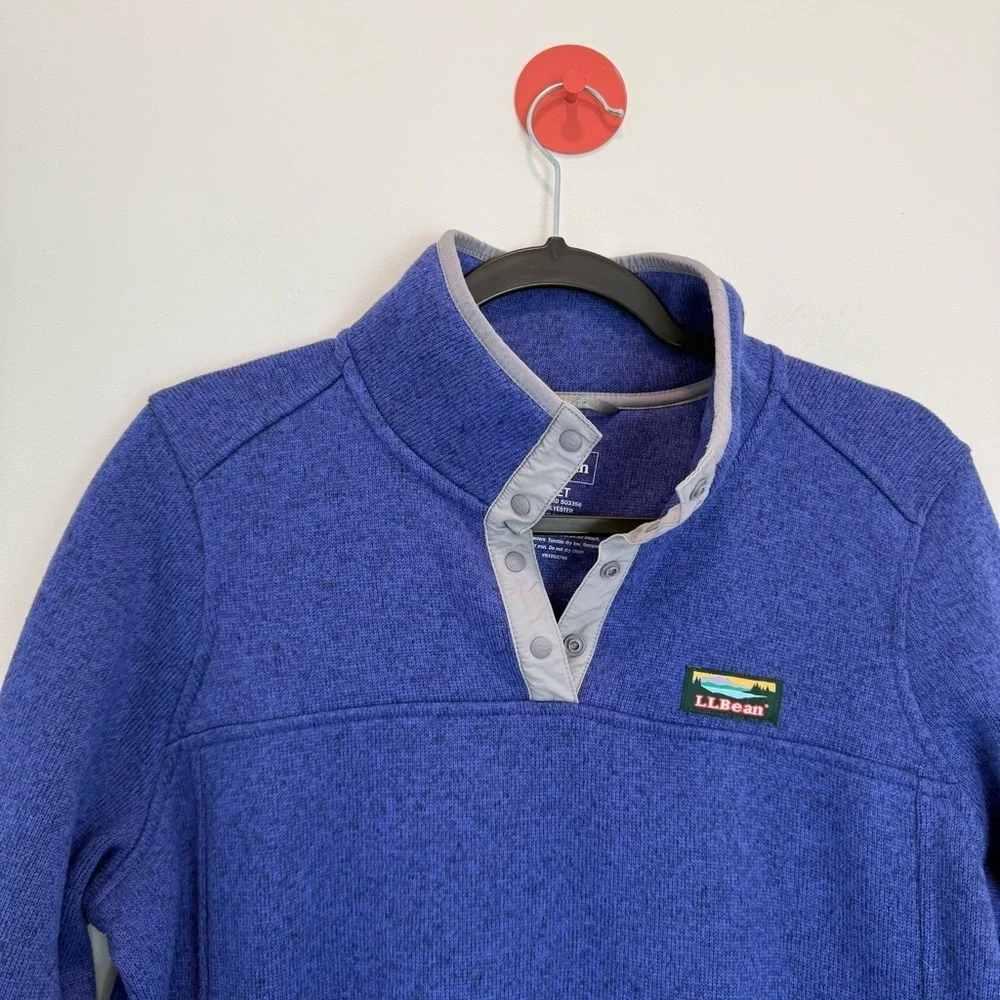 L.L.Bean Sweater Fleece Pullover size M petite